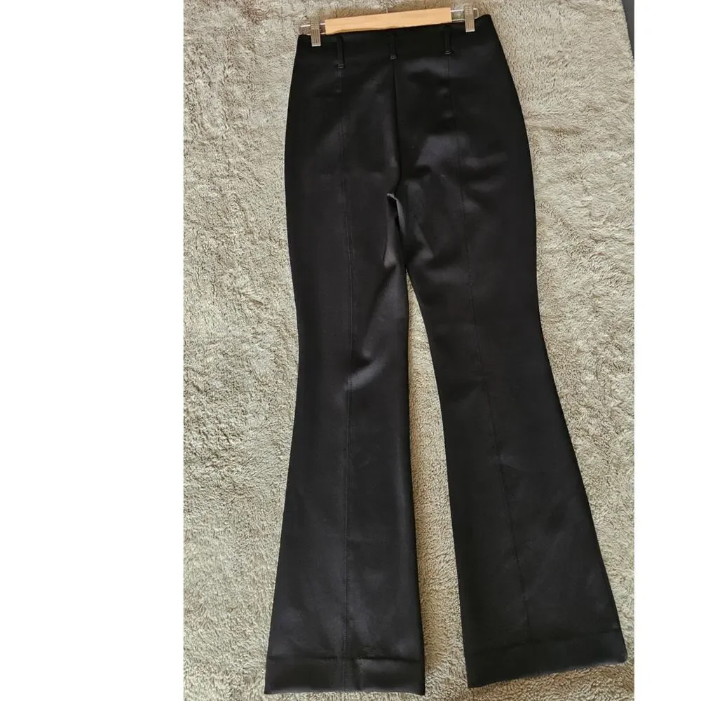 White House Black Market High-Rise Womens Flared Dress Pants Sz 8 - Picture 3 of 12